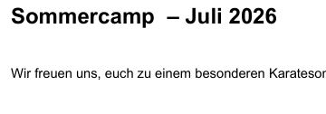Sommercamp